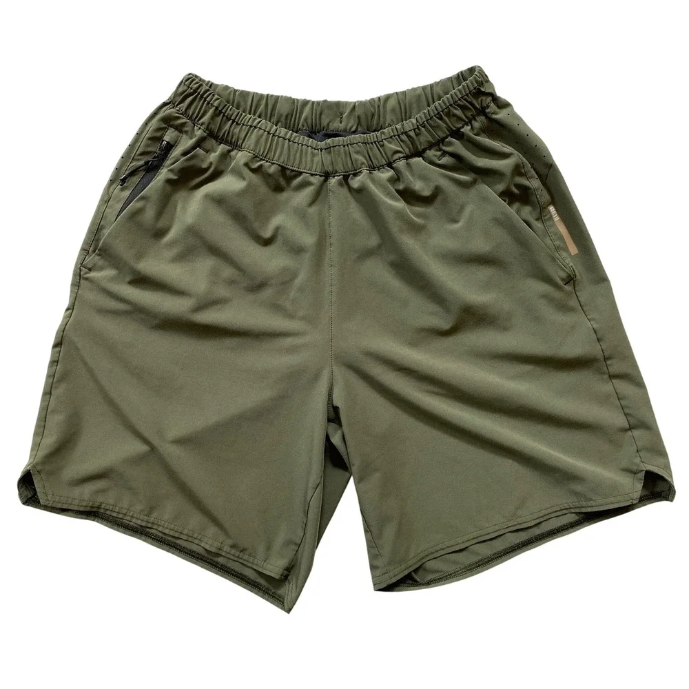 REI Co-op Mens Olive Green 7 Inch Inseam Lined Active Hiking Shorts Small